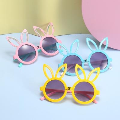 China Fashion Sunglasses Cartoon Animal Cute Rabbit Okey Toddler White Sunglasses for sale