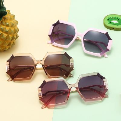 China Fashion Sun Glasses Hexagonal Kids Sunglasses Millionaire GG Sun Oversized Lenses for sale