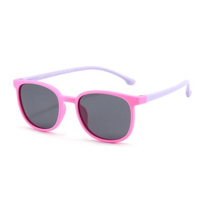 China Fashion Sunglasses Streetstyle UV Protection Glass Flexible Rubber Shades For Toddler Girls Boys Age 2-10 Bulk Promotional for sale