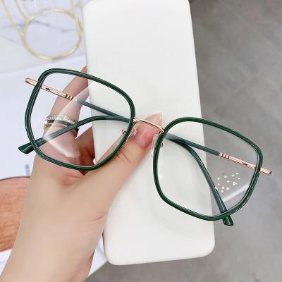 China For Reading Glasses 2022 New Model High Fashion Small Square Metal Frame Glasses For Computer Game Light Reading Blue Blocking for sale