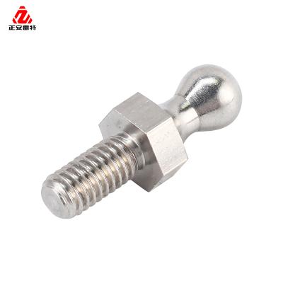 China Customized Stainless Steel CNC Countersink Stainless Steel Ball Head Bolt Ball Joint Bolt Nut for sale