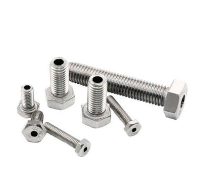 China Stainless Steel Hexagon Through Hole Screw Hex Hollow Screw Ventilation Bolt Stainless Steel Outer Bolt for sale