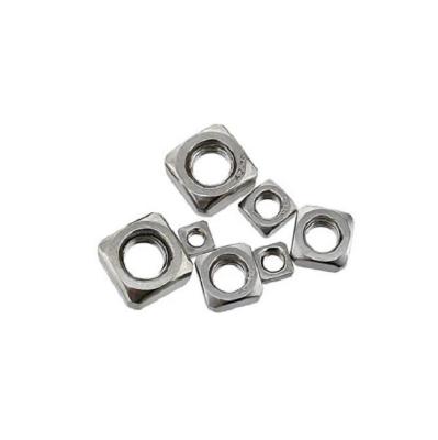 China Heavy Industry LEITE 304 Stainless Steel Square Nut M3M4M5M6M8 DIN557 Square Nut for sale