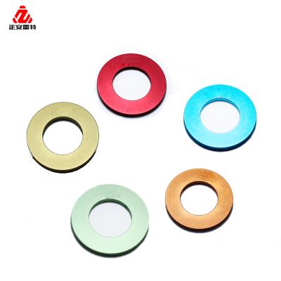 China LEITE Colored Anodized Flat Aluminum Joint Joints Bolt Countersunk Head Gaskets Gasket for sale