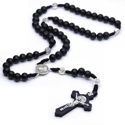 China CLASSIC Most Fashionable Cheap Wooden Rosary Beads Rosary Necklace for sale