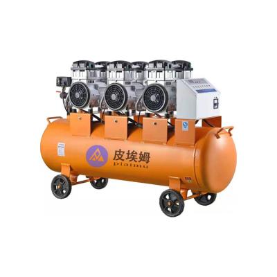 China OIL-LESS Belt Driven I 3 Cylinder 500 Liter Portable Air Compressor for sale