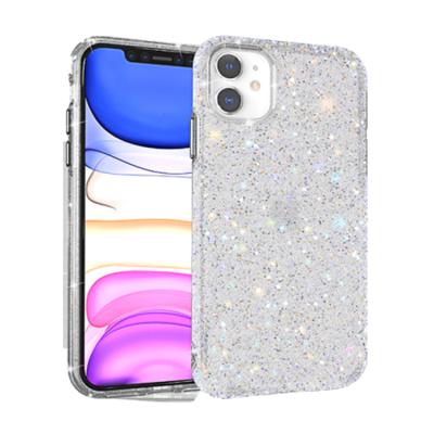 China Crystal Sparkle Glitter Flexible Case For iPhone 11 11Pro 11Pro 6 6s Max 7 8 Plus Phone Case for sale