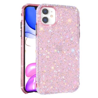 China Flexible Crystal Sparkle Glitter Crystal Case For iPhone 11 11Pro 11Pro 6 6s Max 7 8 PLUS Case for sale