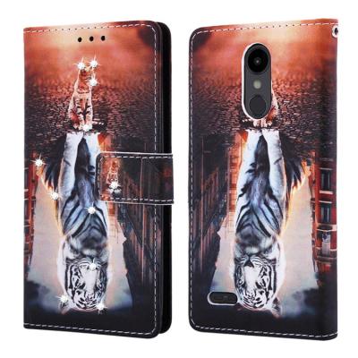 China Luxuxy Cartoon Wallet Case For LG K8 2018 USA Fashion PU Leather Cover For LG Case Phone Bag For LG Mobile Phone for sale