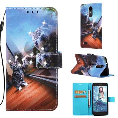 China Luxuxy Cartoon Wallet Case For LG K8 2018 USA Fashion PU Leather Cover For LG Case Phone Bag For LG Mobile Phone for sale