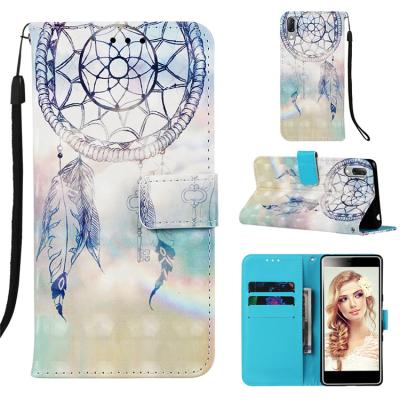 China Luxuxy Case For Sony Xperia XA2 plus Owl Painted Leather Bag Phone Case Cover Flip Wallet Flower Butterfly PU Phone Case for sale