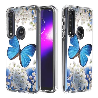 China Durable 2 Layers Design For Motorola Moto One Macro-G8 Game 2 In 1 Transparent Soft Protective Case TPU Shell Card Cases for sale