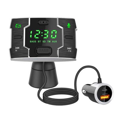 China Cyberpunk BC75 Fm Transmitter For Car With PD QC3.0 Fast Car Charger for sale