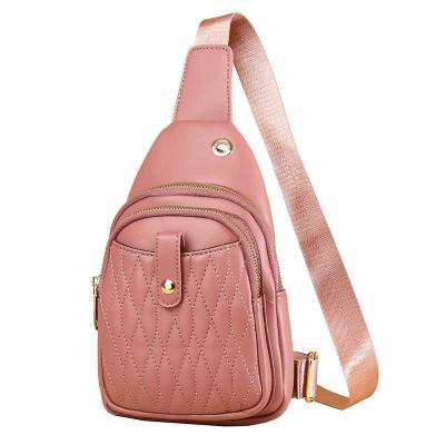 China Three Layer Factory Style Fashion Shoulder Bag Custom Hot Selling Fanny Pack PU Waist Chest Bag New For Woman for sale