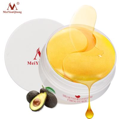 China Anti-wrinkle OEM MeiYanQiong Shea Butter Moisturizing Firming Gold Collagen Eye Mask for sale