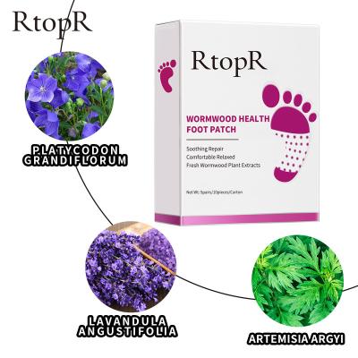 China Effective Phlegm Detox 1 Box Wormwood Health RtopR Foot Patch Improve Sleep Quality Detox Organic Beauty Slimming Feet Cleansing Correction for sale