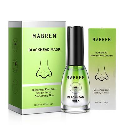 China Blackhead Remover OEM Black Face Care Plant Organic Effective Gentle Skin Shrink Pores Blackhead Removal Serum for sale