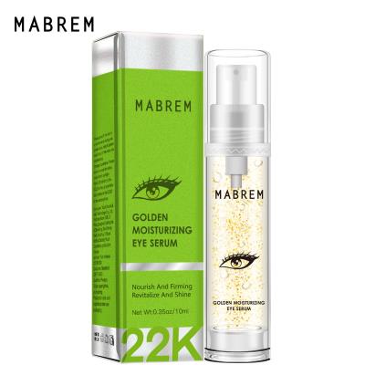 China Anti-Wrinkle MABREM 24k Hydrating Face Collagen Dark Circle Repair Anti Aging Serum Gold Puffiness Anti Tighten Skin Eye Serum for sale