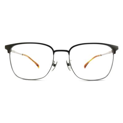 China TF3350 Silver Titanium Optical Frame Square Durable  Classic Style for sale