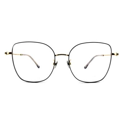 China TF3363 Durable Titanium Round Glasses Frames Customized Unisex Eyewear for sale