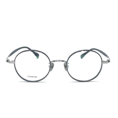 China TD065 Lightweight Titanium Frame with retro round eyeshape for sale