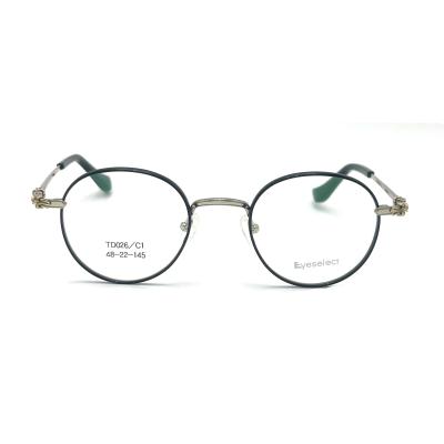 China TD026 Duurzaam rond titanium frame voor bril - Titanium optisch frame Te koop