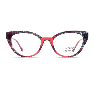 China AD196 Stylish Acetate Optical Frame for All-Day Comfort acetate eyeglasses for sale