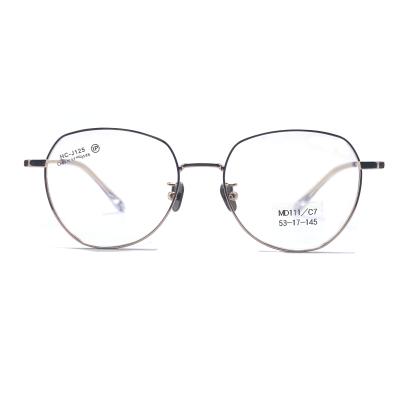 China MD111 Stainless Steel Metallic Optical Frames Durable Frame Size 53-17-145 for sale