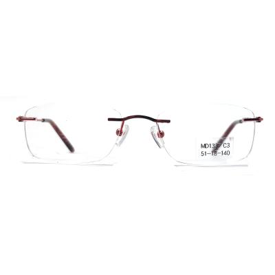 China MD133 Square Metallic Optical Frames Unisex Classic Design for sale