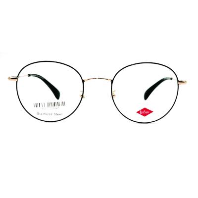 China FM3218 Womens Stainless Steel Round Optical Glasses Frame 50-20-142mm for sale