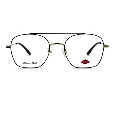 China FM7112 Square Unisex Optical Metal Frame Stainless Steel Size 53-20-145 for sale