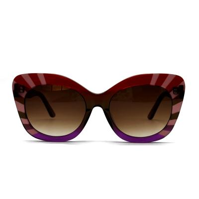 China AS104 Square Eye Shape Acetate Frame Sunglasses for Women 100% UV Protection for sale