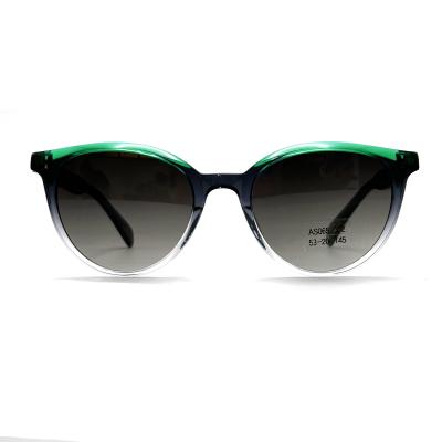 China AS065 Acetate Frame Sunglasses featuring CR 39 lens material for fashionable UV protection for sale