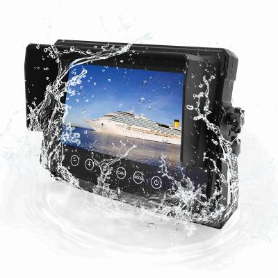 China Waterproof IP68 Truck Bus Car Monitor 2 or 3 AHD Bus Monitor TV Channels Screen CCTV Camera Monitor for sale