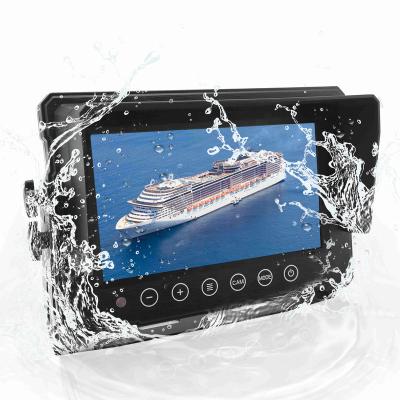 China Bus TV Monitor AHD 3 Channels Car LCD Monitor 7 Inch Waterproof IP68 Truck Bus LCD Monitor for sale