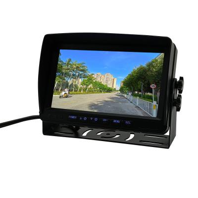 China CarPlay 7 Inch 2 Inch Car Tft LCD Color Control Video Input Car Rear View Dvd VCR Monitor with Remote and Stand for sale