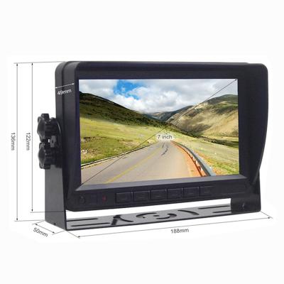 China Multi-Language Support 12v 24v 32v 9 Inch Car Monitor LCD Digital Display For Truck Bus Trailer for sale