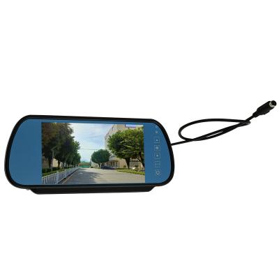 China Split Screen 7 Inch IPS Touch Screen Rear View Mirror Monitor 1080p Dash Dual Camera Car Dvr Full Page Mirror for sale