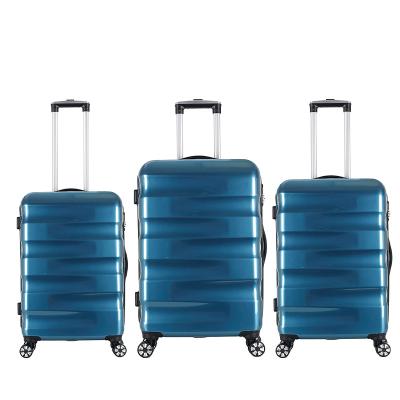 China School\Travel Trolley Case Luggage Travel Bottom Bags\etc. and 3PCS hard set suitcase ABS PC to carry on luggage for sale