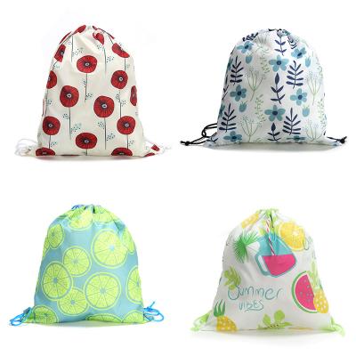 China Other Hot Sale Online Shoe Bag Backpack Holiday Store Organic Cotton Drawstring Bags for Men and Women for sale