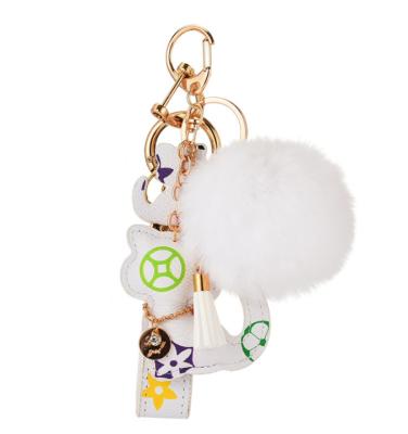 China New Creative Personalized Fasion Hairball Key Chain Car Key Chain Including Pendant for sale