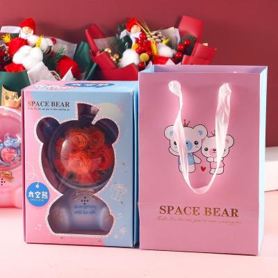 China New Festival Items Space Bear Star Light With A Small Box Night Light Valentine's Day Gift Christmas Ornament Christmas Apple for sale