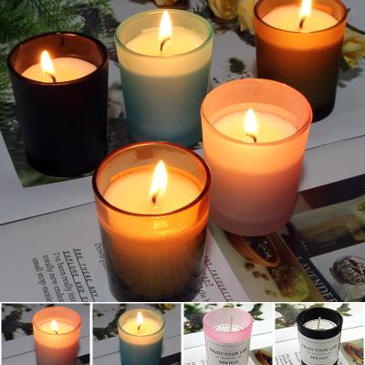 China Relighting Candle Home Decoration Scented Glass Candle Eco - Friendly Beautiful Gift for sale