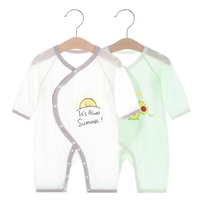 China Pajamas 2022 newborn thin baby clothes overalls cotton rompers summer clothes baby cloth baby jumpsuit for sale