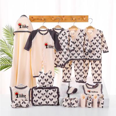 China 2022 New Hot Sale Breathable Newborn Clothes Suit Four Seasons 20 Piece Suit Cotton Baby Cloth Set Baby Gift Box Set for sale