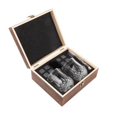 China Agriculture Amazon Granite Chilling Whiskey Rocks Whiskey Stone Set With Glasses Gift Box Set Promotional Gift Set For Men for sale