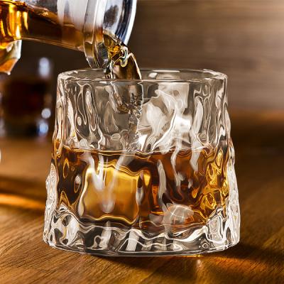 China Wholesale Custom Agriculture Logo 16oz Skeleton Whiskey Glass Hand Whiskey Glass Set and Zinc Alloy Metal for sale