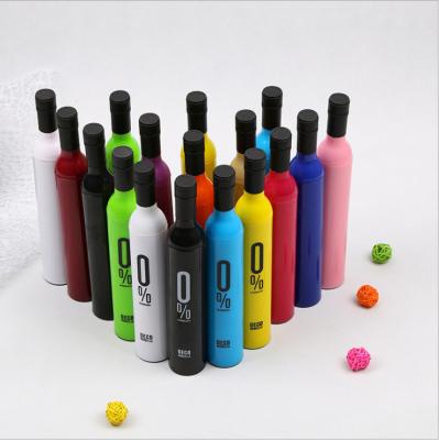 China Custom Printing Agriculture WEIBU Advertise Rainy Umbrella Logo Foldable Wine Bottle Umbrella Business Gift Promotion Travel Times Sunny 3 for sale