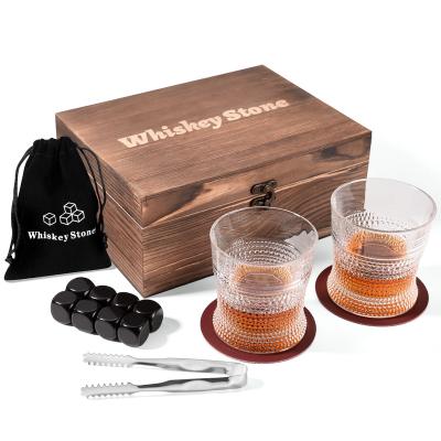 China Farming Promotion Whiskey Stone Gift Set OEM High Quality Whiskey Cooling Stone Gift Box for Father's Day and Christmas for sale