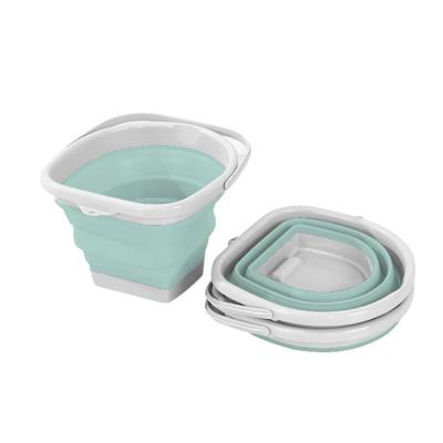 China Plastic Collapsible Storage House Viable Collapsible Colapsable Laundry Storage Bathroom Basket With Handle for sale